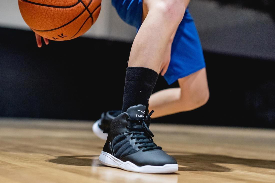 Boys/Girls BeginnerBasketball Shoes Ss100 , Black, , large image number 8