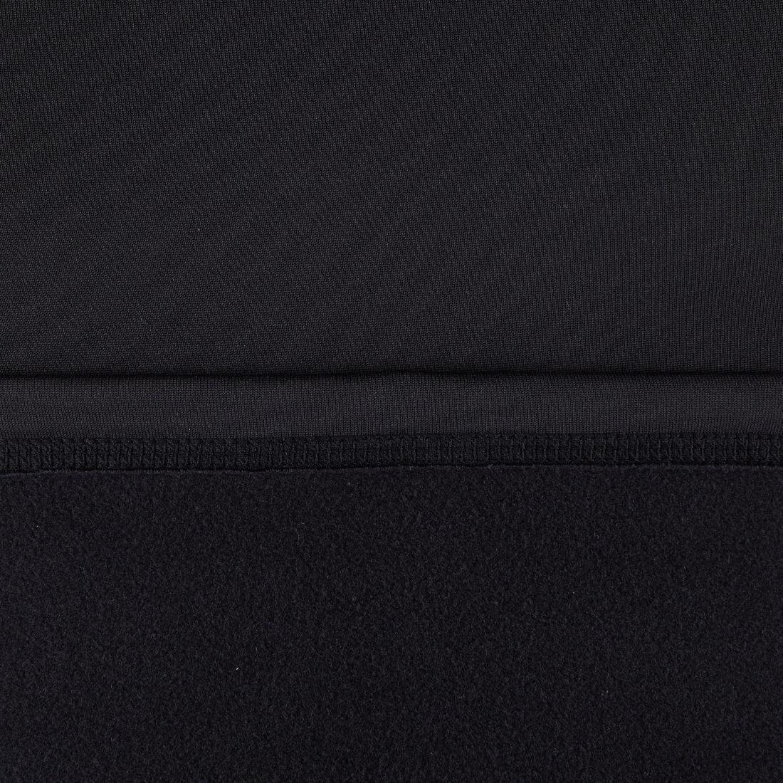 BLACK Men's surfing long-sleeve thermal fleece top T-shirt 900 - Black, No Color, large image number 3