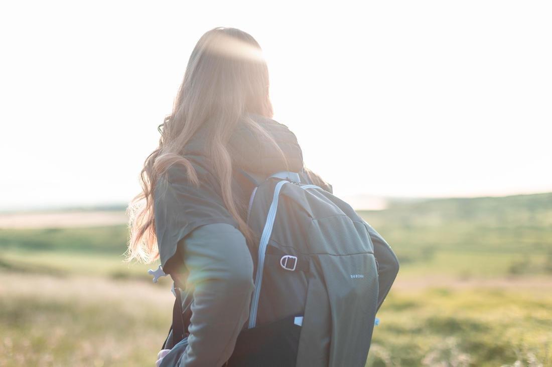 Hiking Backpack Nh Arpenaz 100, Linen, No Color, large image number 6