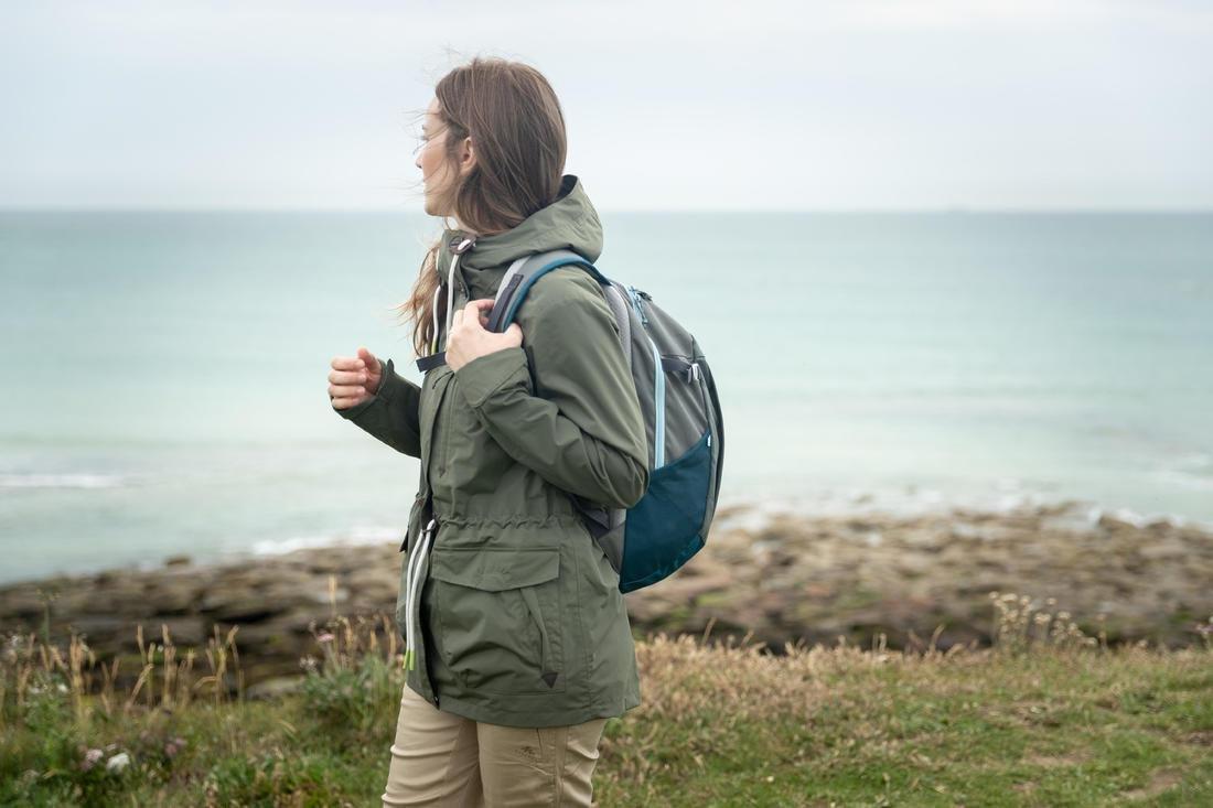 Hiking Backpack Nh Arpenaz 100, Linen, No Color, large image number 8