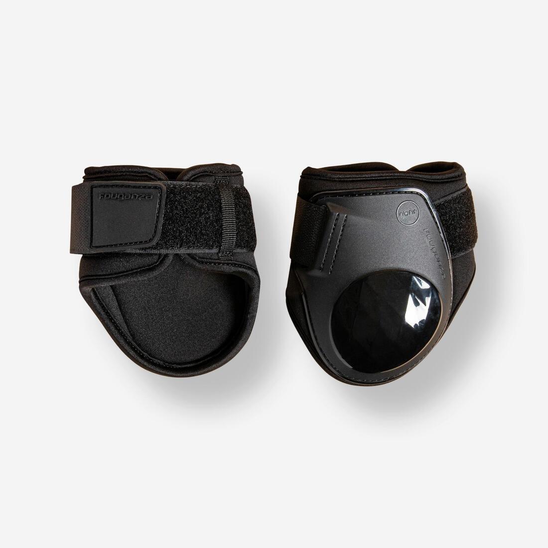 Fetlock Boots For Horses 500 Twin-Pack, Black, , large image number 0