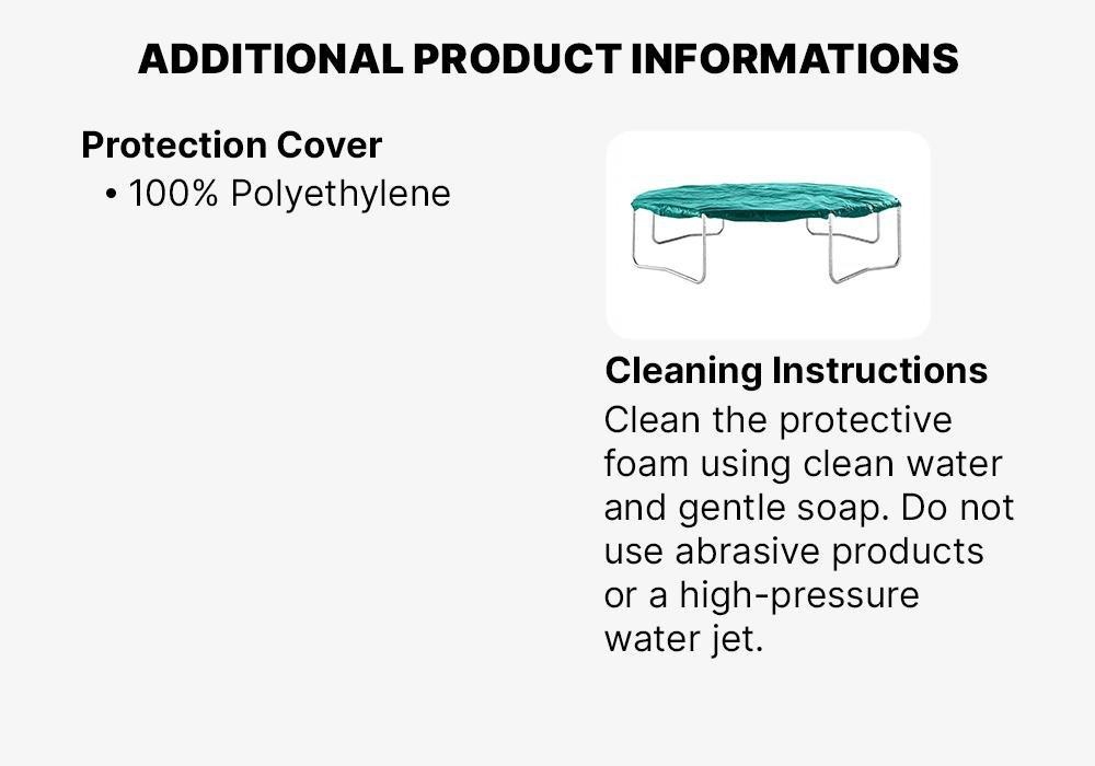 Trampoline Cover Octagonal 300, Jungle Green, No Color, large image number 2