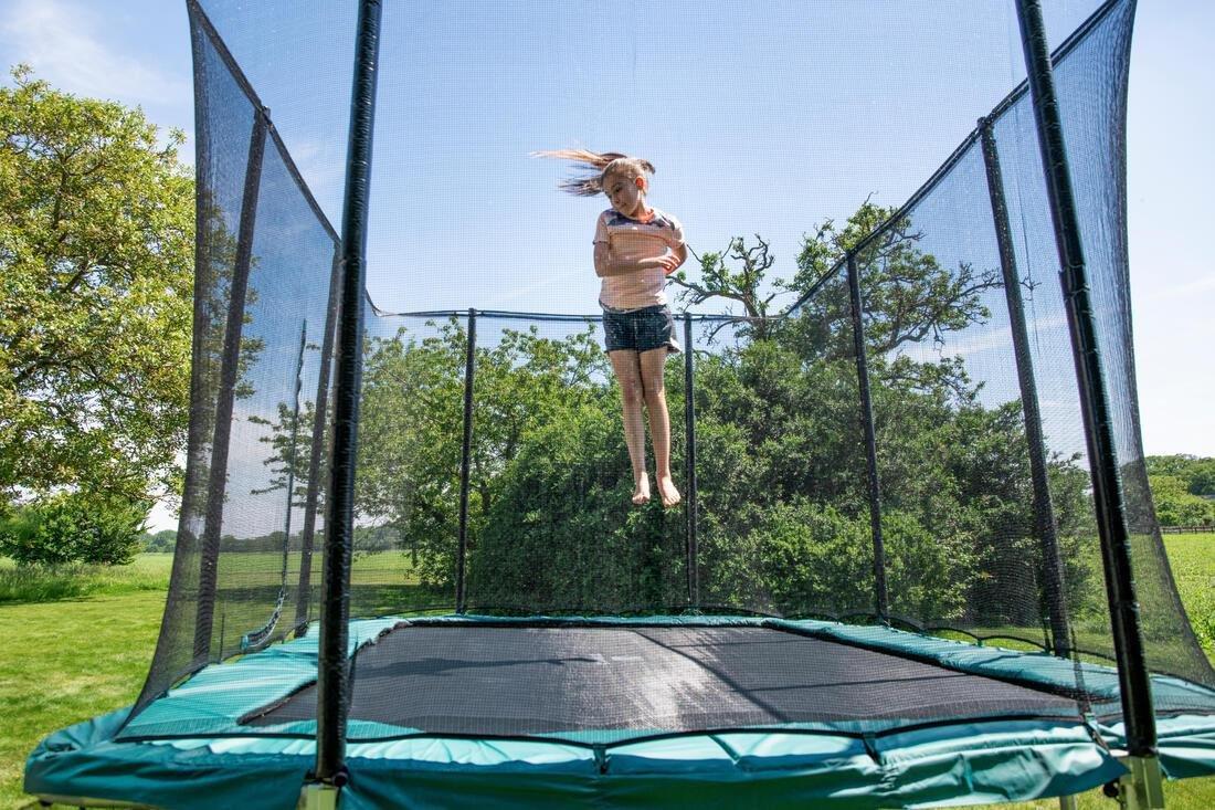 DEFAULT Rectangular Trampoline with Safety Net 520, No Color, large image number 13