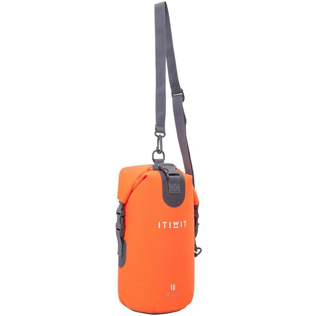 Waterproof Dry Bag 10L, Orange, No Color, medium
