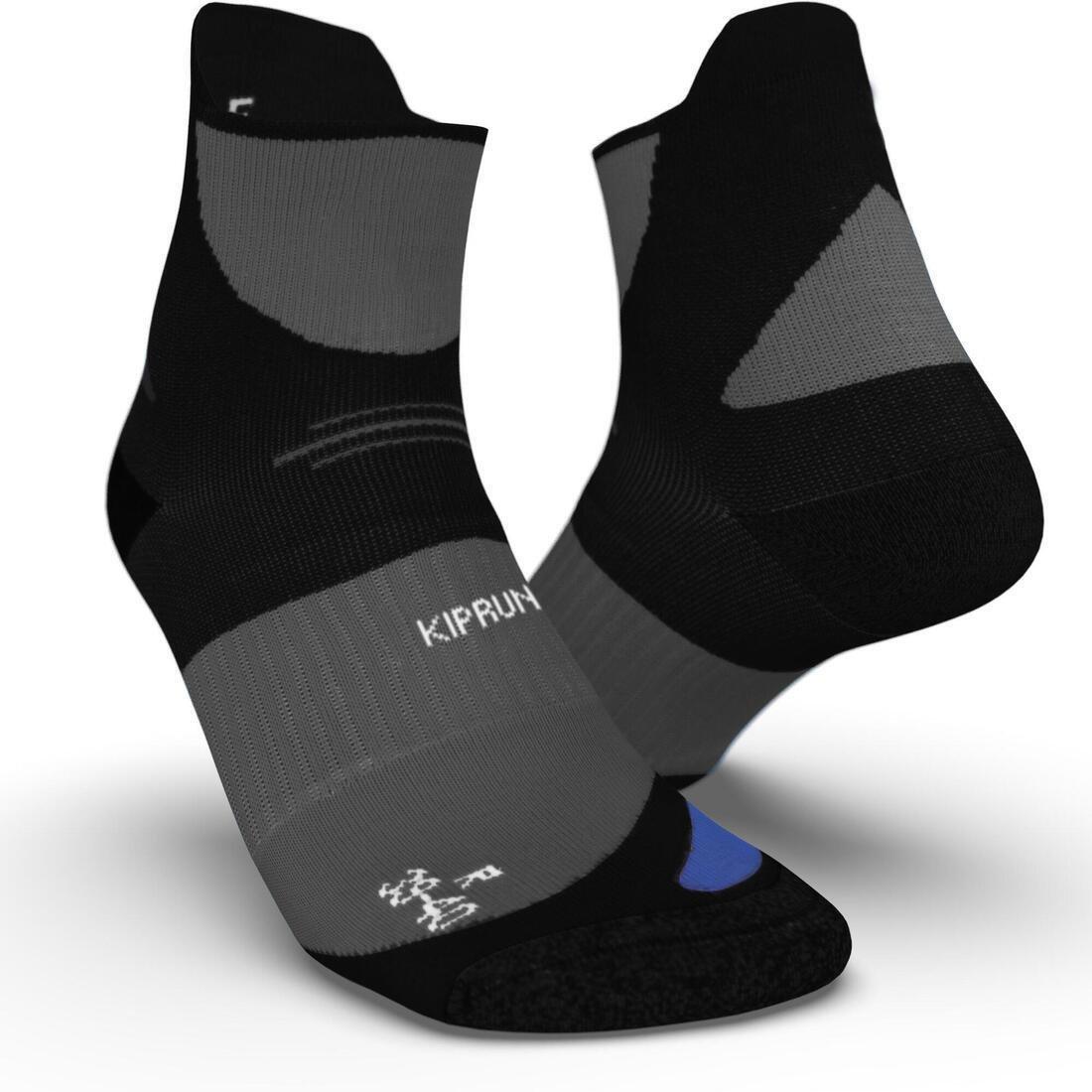 KIPRUN Thick Running Socks Run 900 Strap Black Azadea UAE