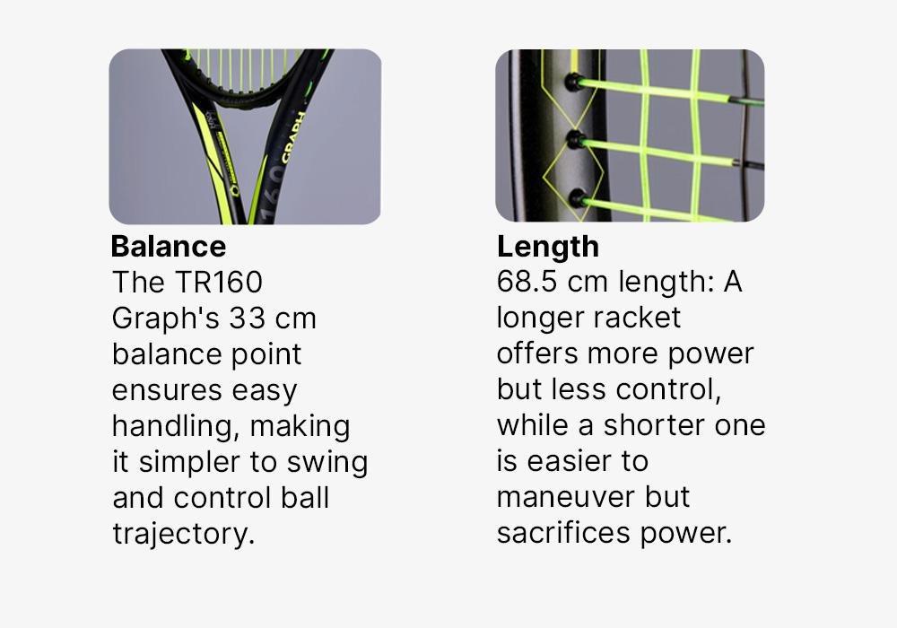 TR160 Graph Adult Tennis Racket, No Color, medium