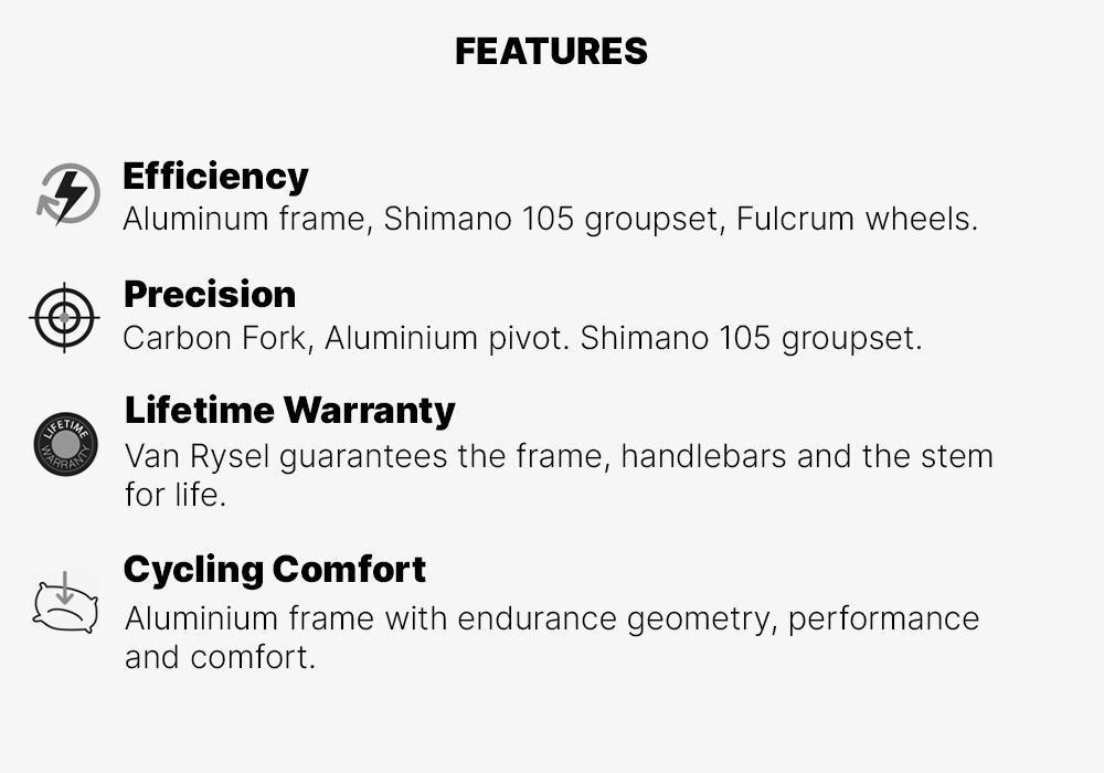 Road Bike Edr Af 105, Black, No Color, medium