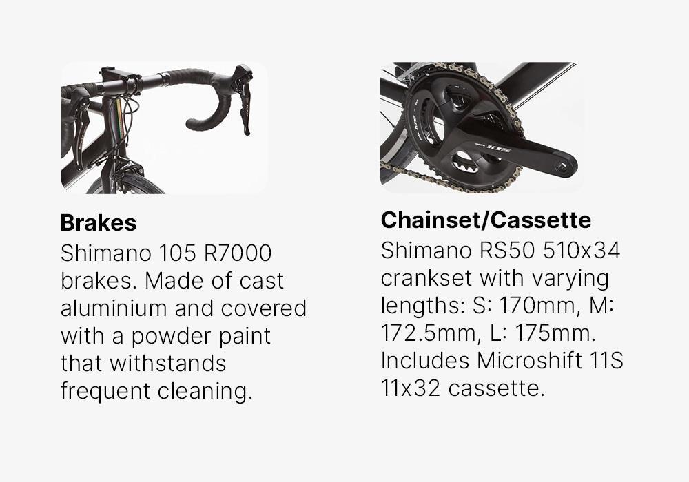 Road Bike Edr Af 105, Black, No Color, medium