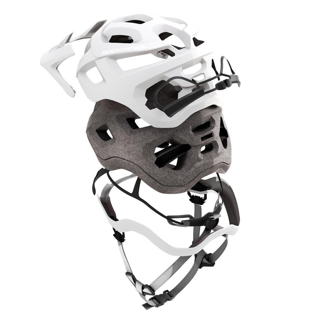 Mountain Bike Helmet St 500, White, No Color, large image number 7