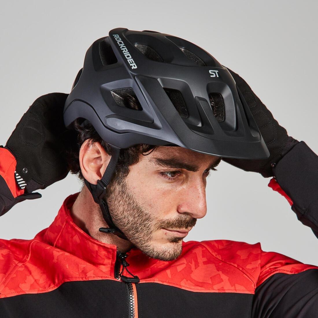 Mountain Biking Helmet, Black, , large image number 1