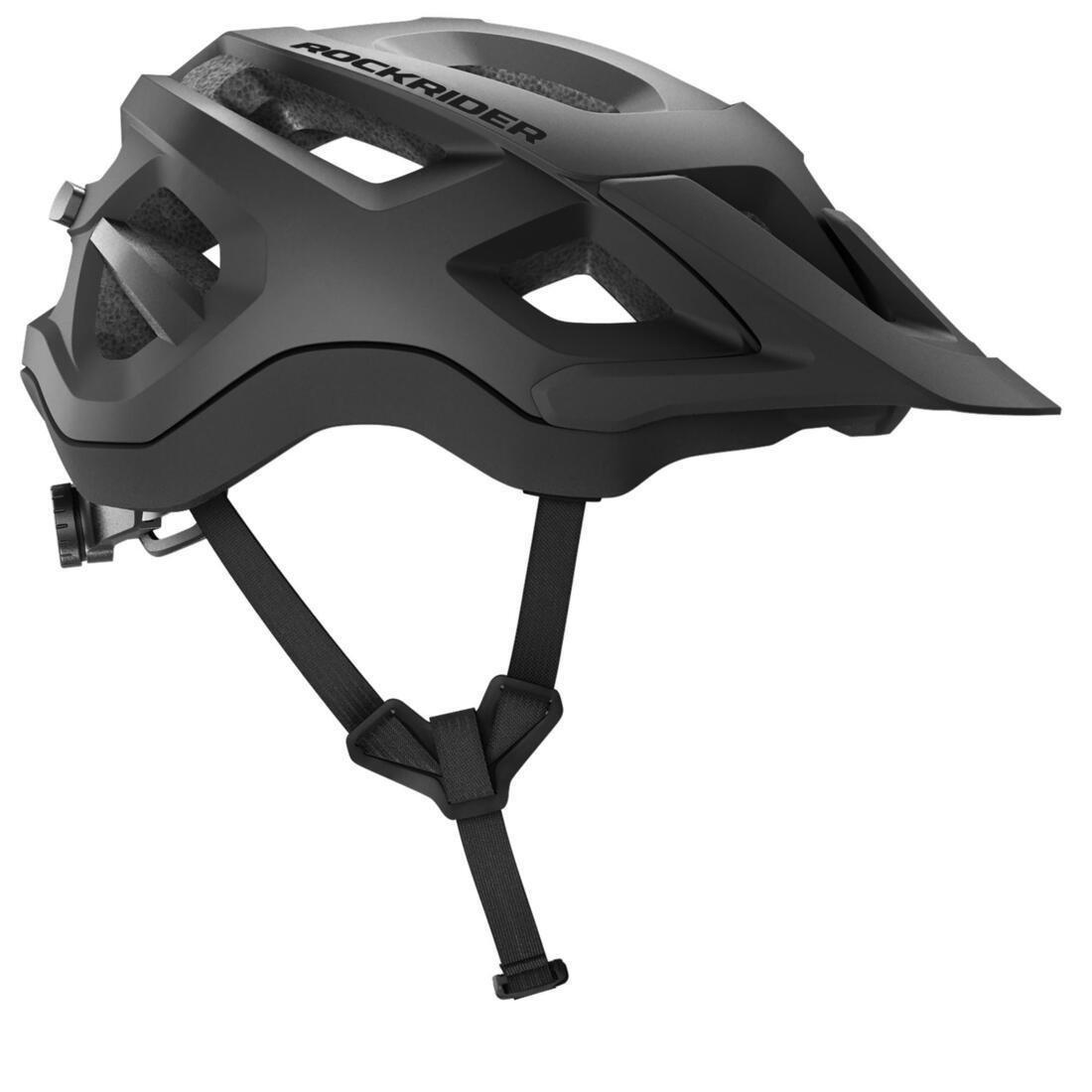 ROCKRIDER - Mountain Biking Helmet, Black