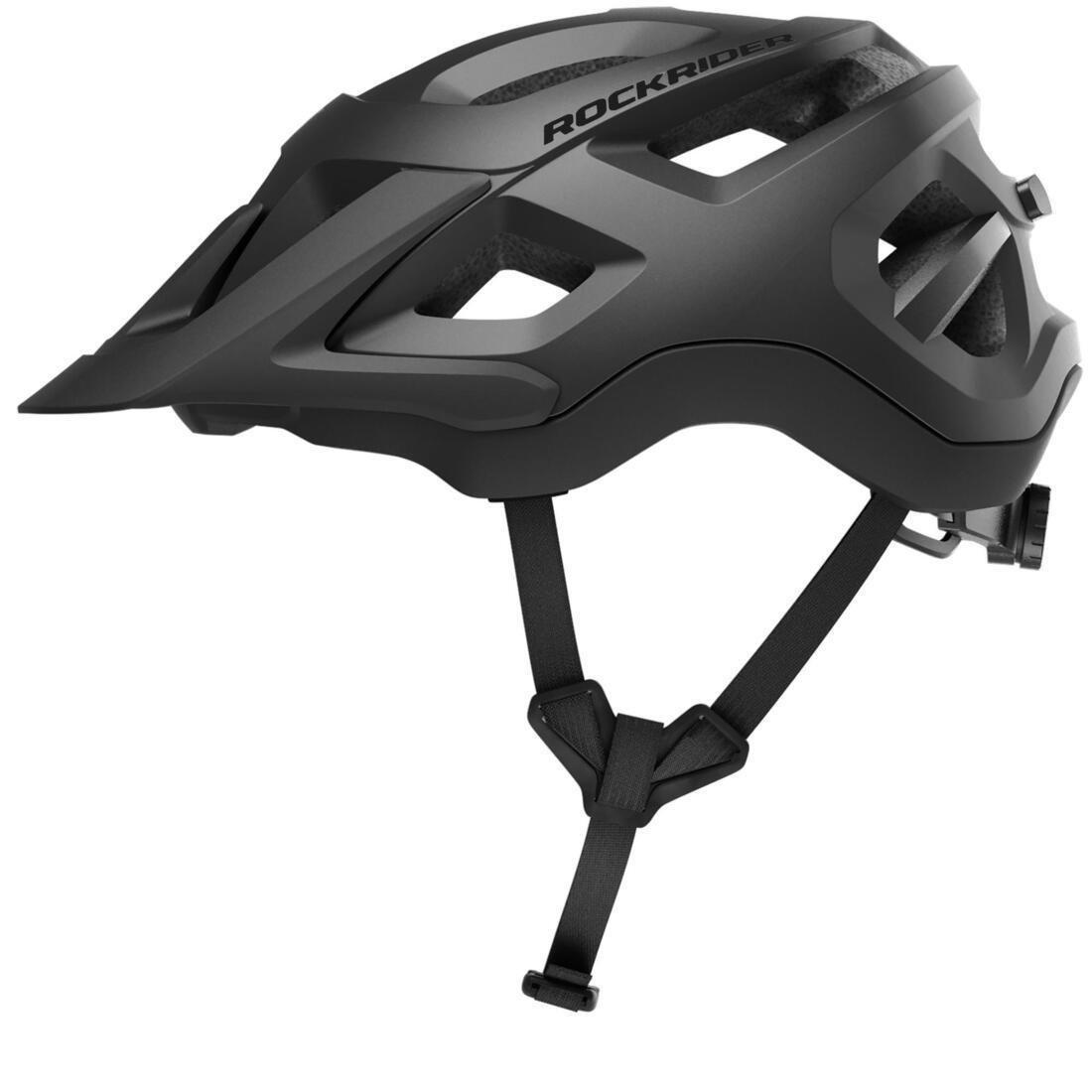 ROCKRIDER - Mountain Biking Helmet, Black