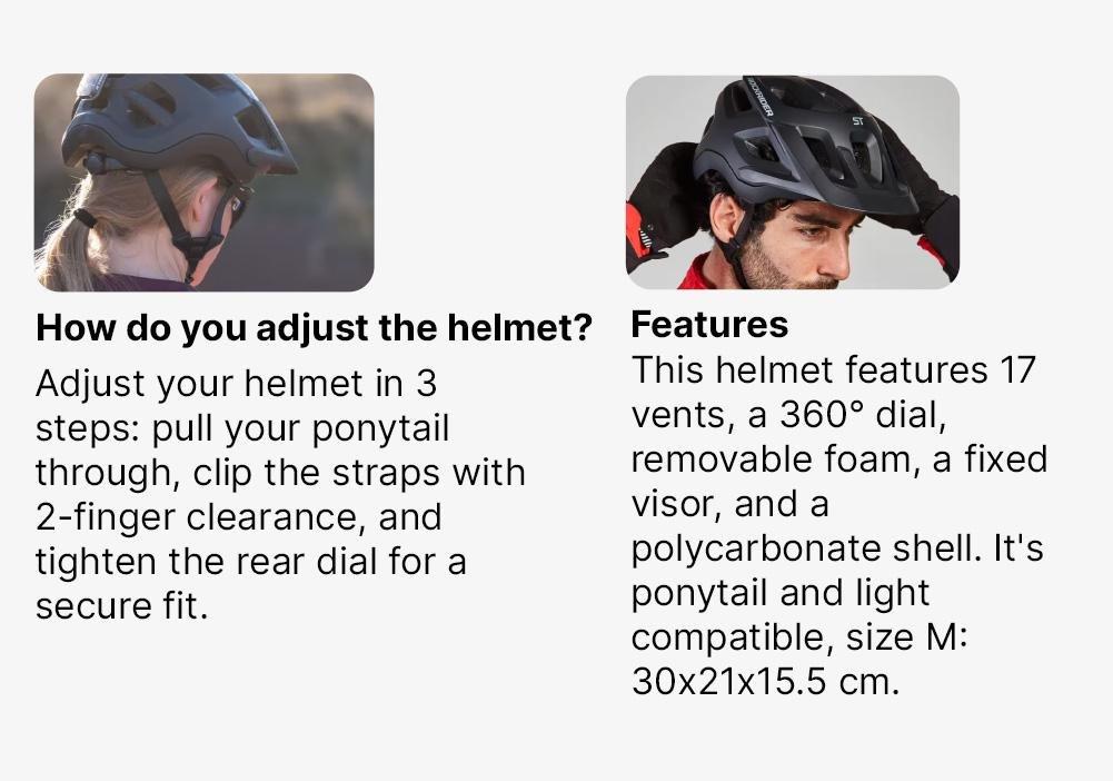 Mountain Biking Helmet, Black, No Color, medium