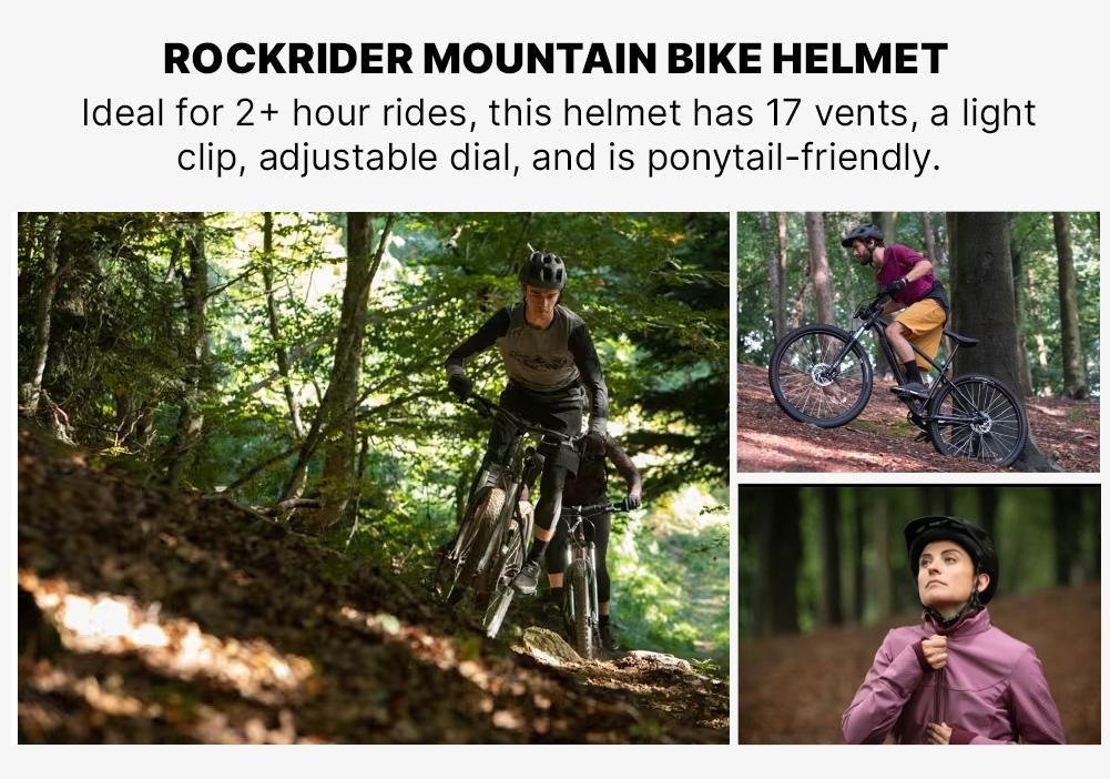 Mountain Biking Helmet, Black, No Color, medium