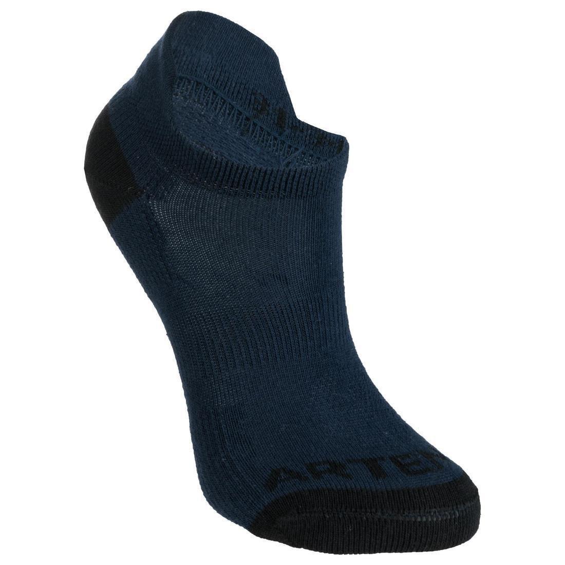 Kids' Low Tennis Socks Tri-Pack RS 160 Navy-White, , large image number 14