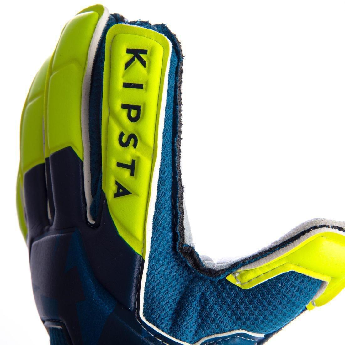 6F500Kids Football Goalkeeper Gloves, Petrol Blue, , large image number 1