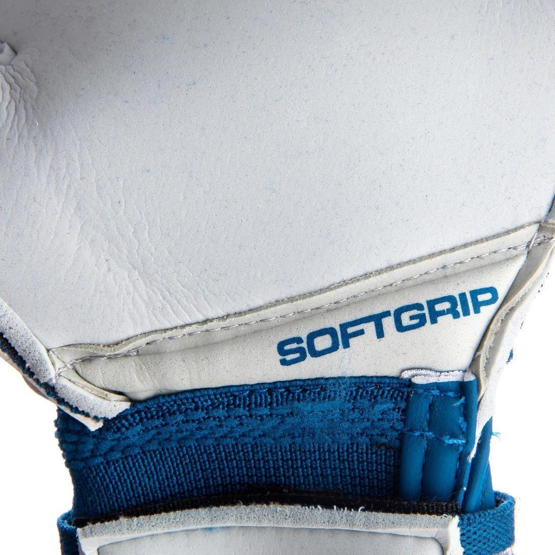 F500 Kids' Football Goalkeeper Gloves, Blue, No Color, large image number 3