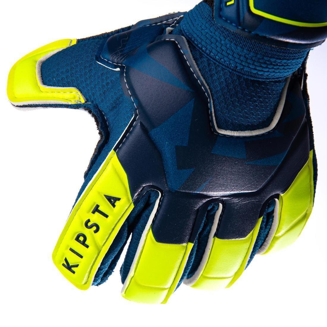 6F500Kids Football Goalkeeper Gloves, Petrol Blue, , large image number 6