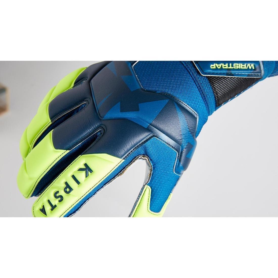 Unisex Football Goalkeeper Gloves F500, Blue, , large image number 5