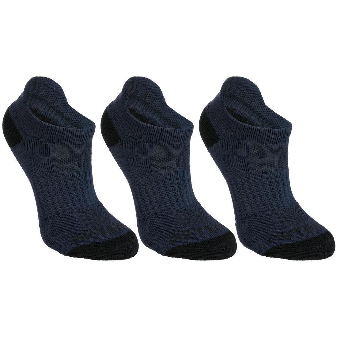 Kids Unisex Low Tennis Socks Tri-Pack - RS 500 , White, No Color, large image number 6