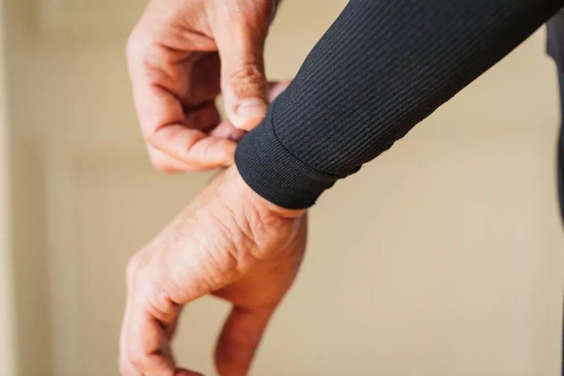 Unisex Pre-Shaped Cool Weather Arm Warmers, Black, No Color, medium