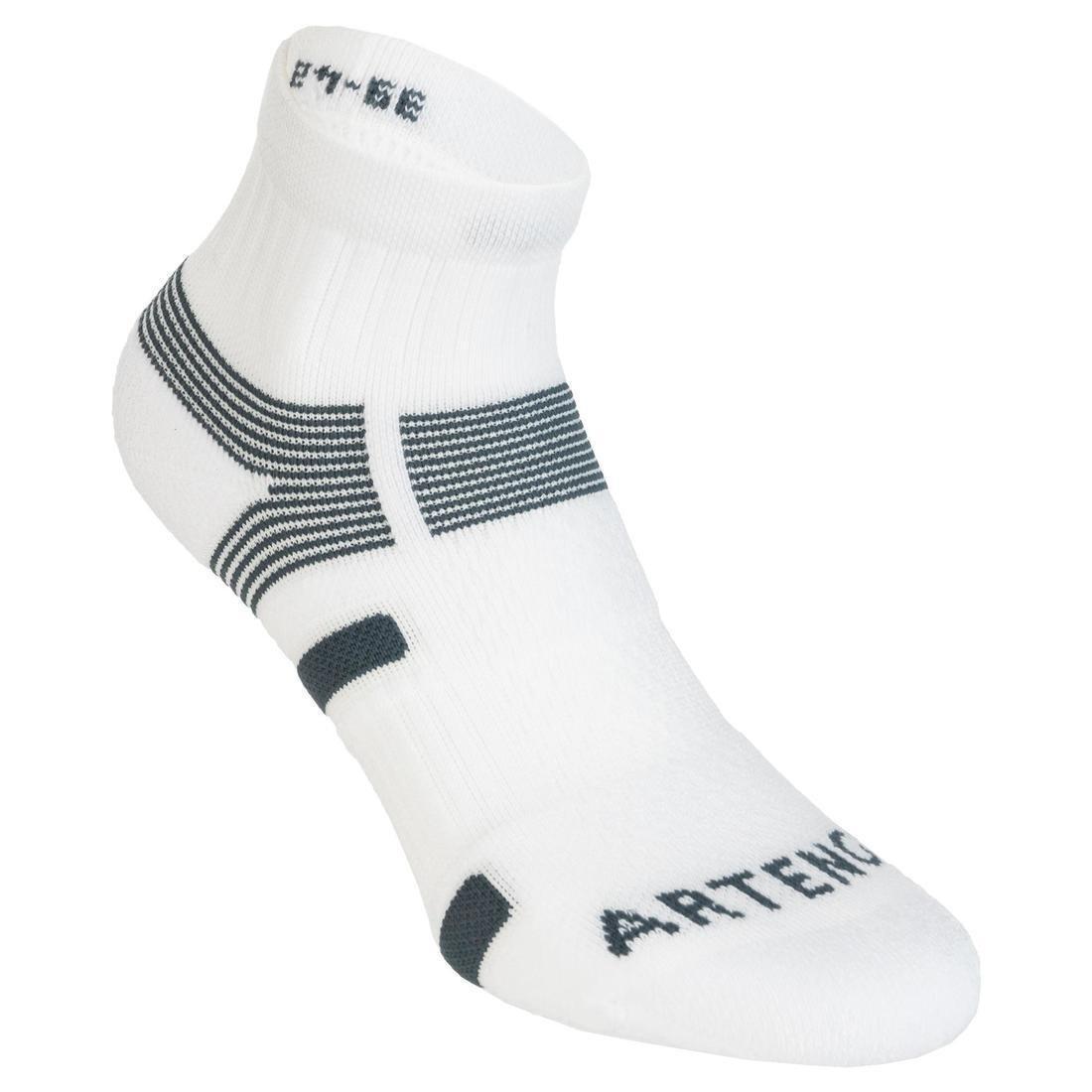 ARTENGO - Rs 560 Mid Sports Socks Tri-Pack, White