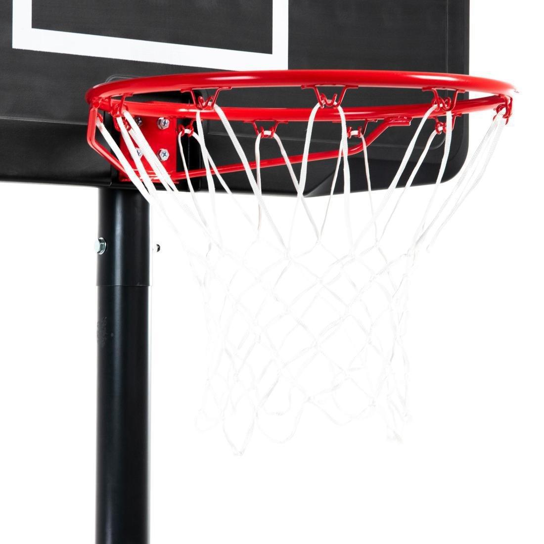 B100Kids/Adult Basketball Basket - Black Adjusts From 2.2M To 3.05M, No Color, large image number 5