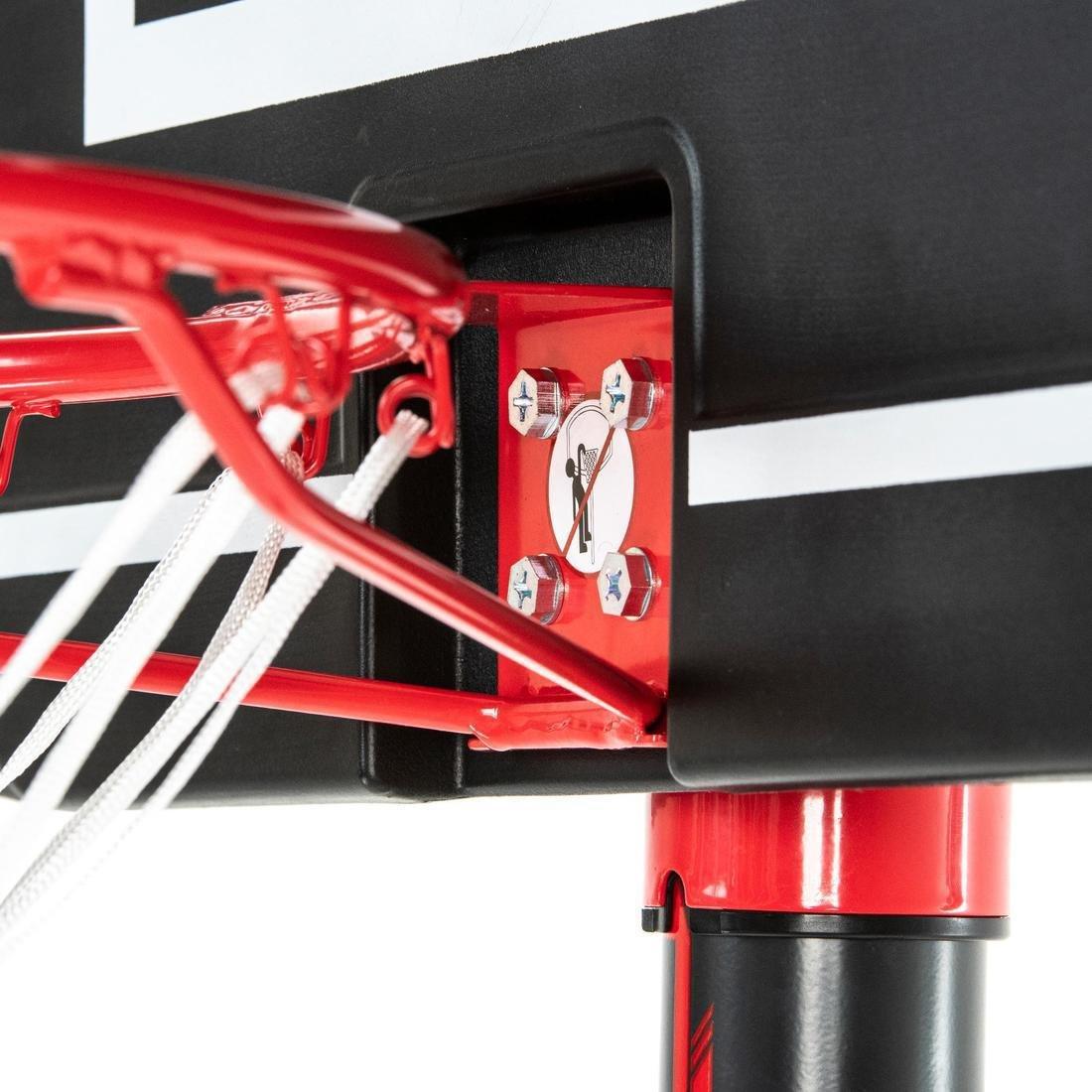 Basketball Hoop with Adjustable Stand (from 2.20 to 3.05m) - B100 Easy - Black, No Color, large image number 6