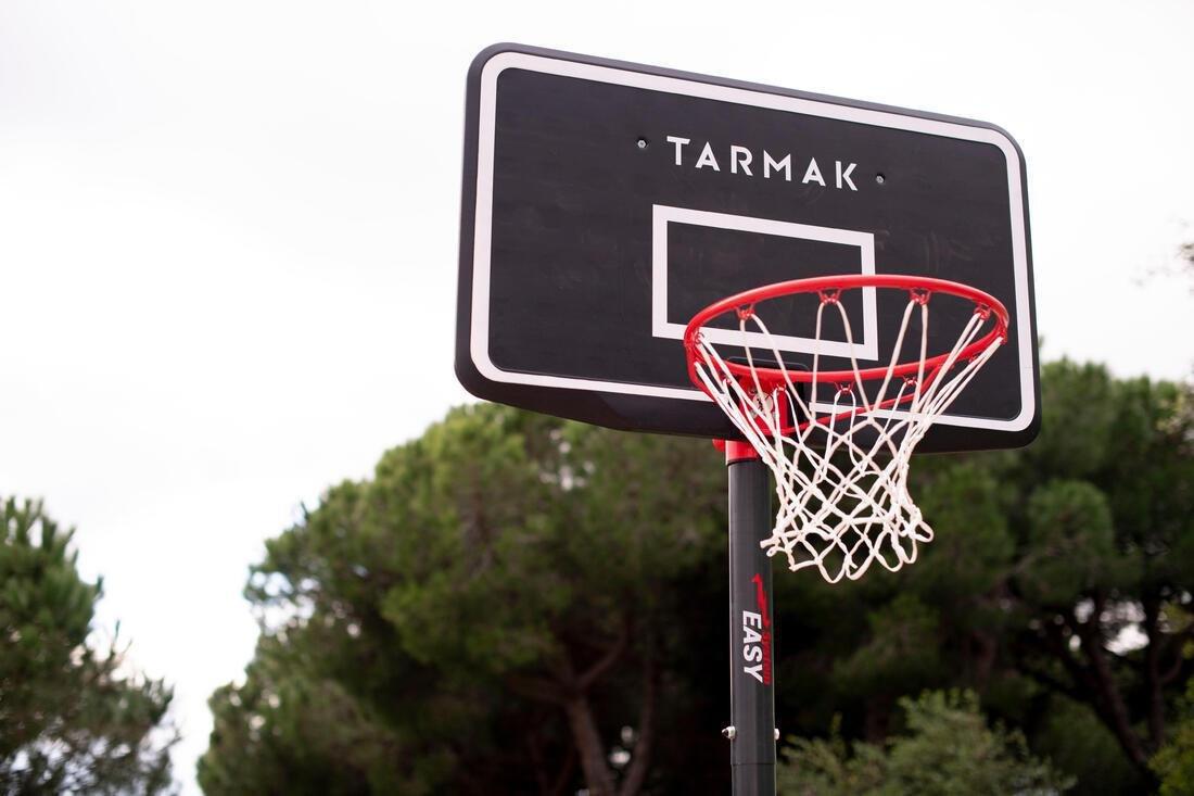 TARMAK - B100 Easy Kids'/Adult Basketball Basket 2.2m to 3.05m tool-free adjustment., BLACK