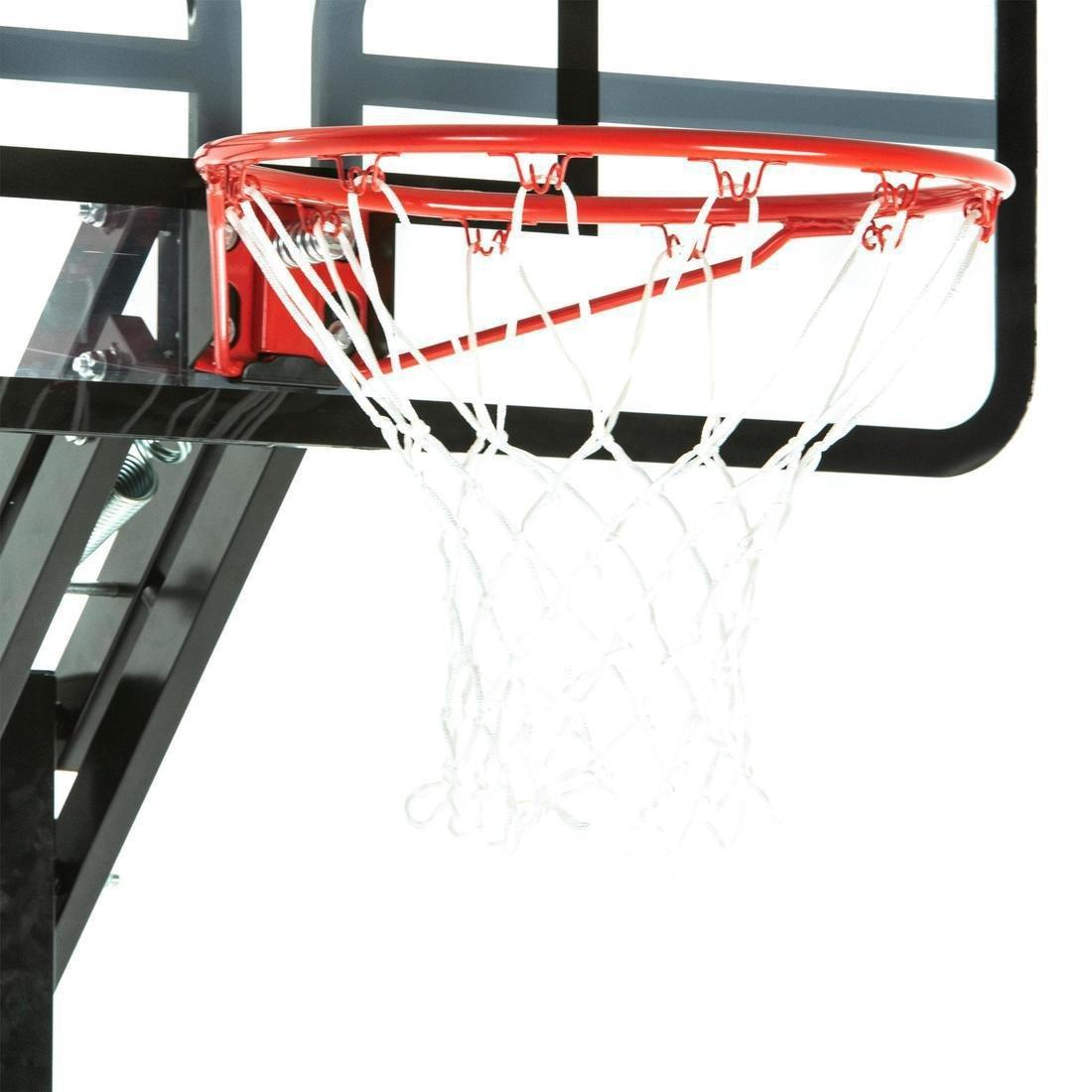 BLACK Basketball Hoop By Tarmak - 2.40m to 3.05m With Easy Adjustment, No Color, medium