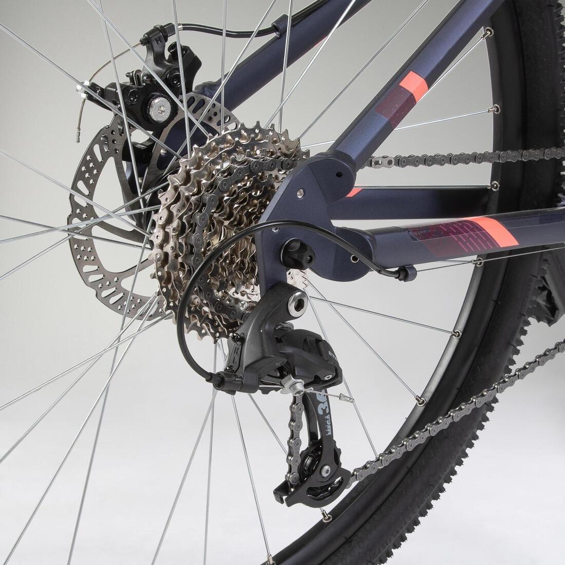 Women's   27.5 Mountain Bike St 120, Navy Blue, No Color, large image number 2