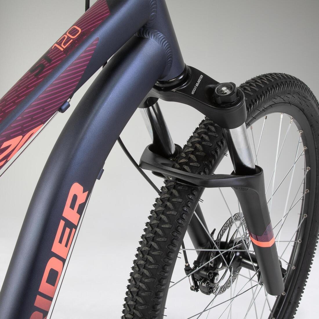 Women's   27.5 Mountain Bike St 120, Navy Blue, No Color, large image number 6