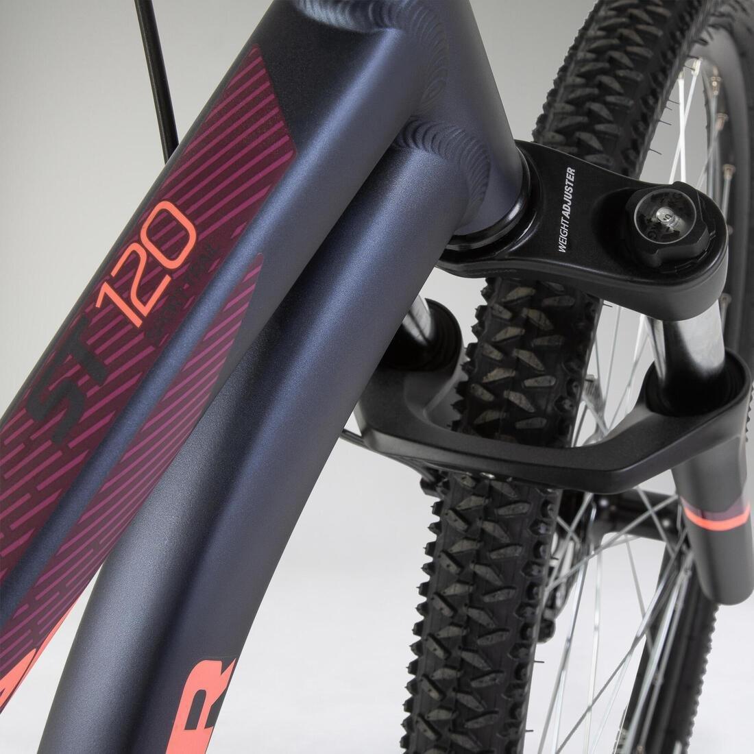 Women's   27.5 Mountain Bike St 120, Navy Blue, No Color, large image number 7