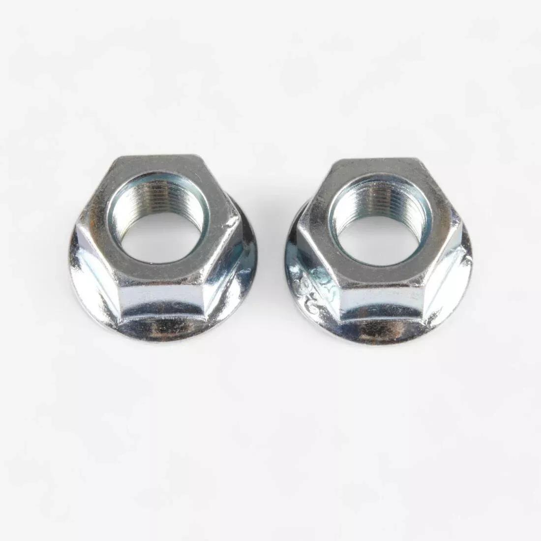 Flange Nut 3/8, Grey, No Color, large image number 0