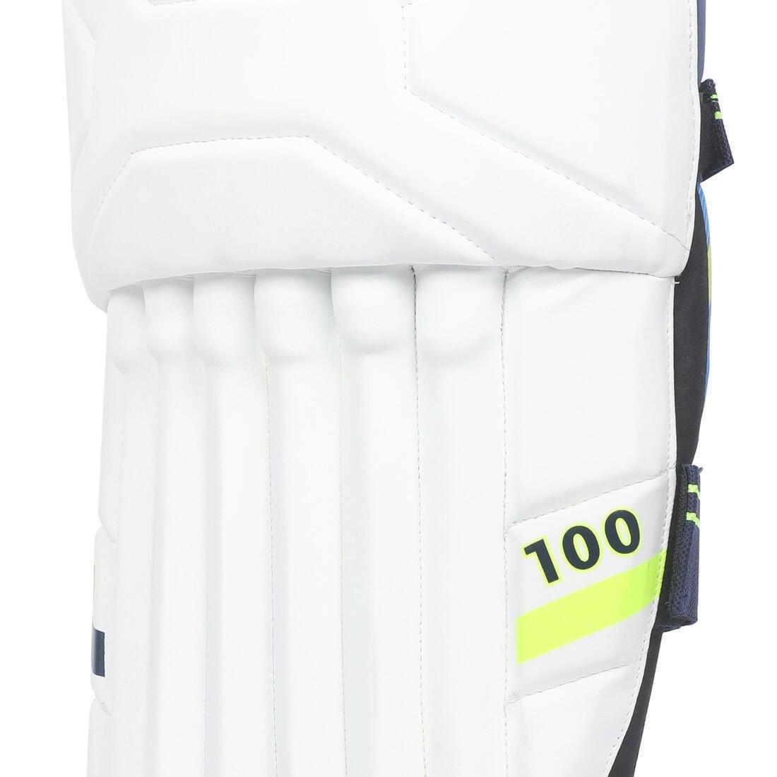 Cricket Batting Pad - Bp 100, Fluorescent Blue, , large image number 3