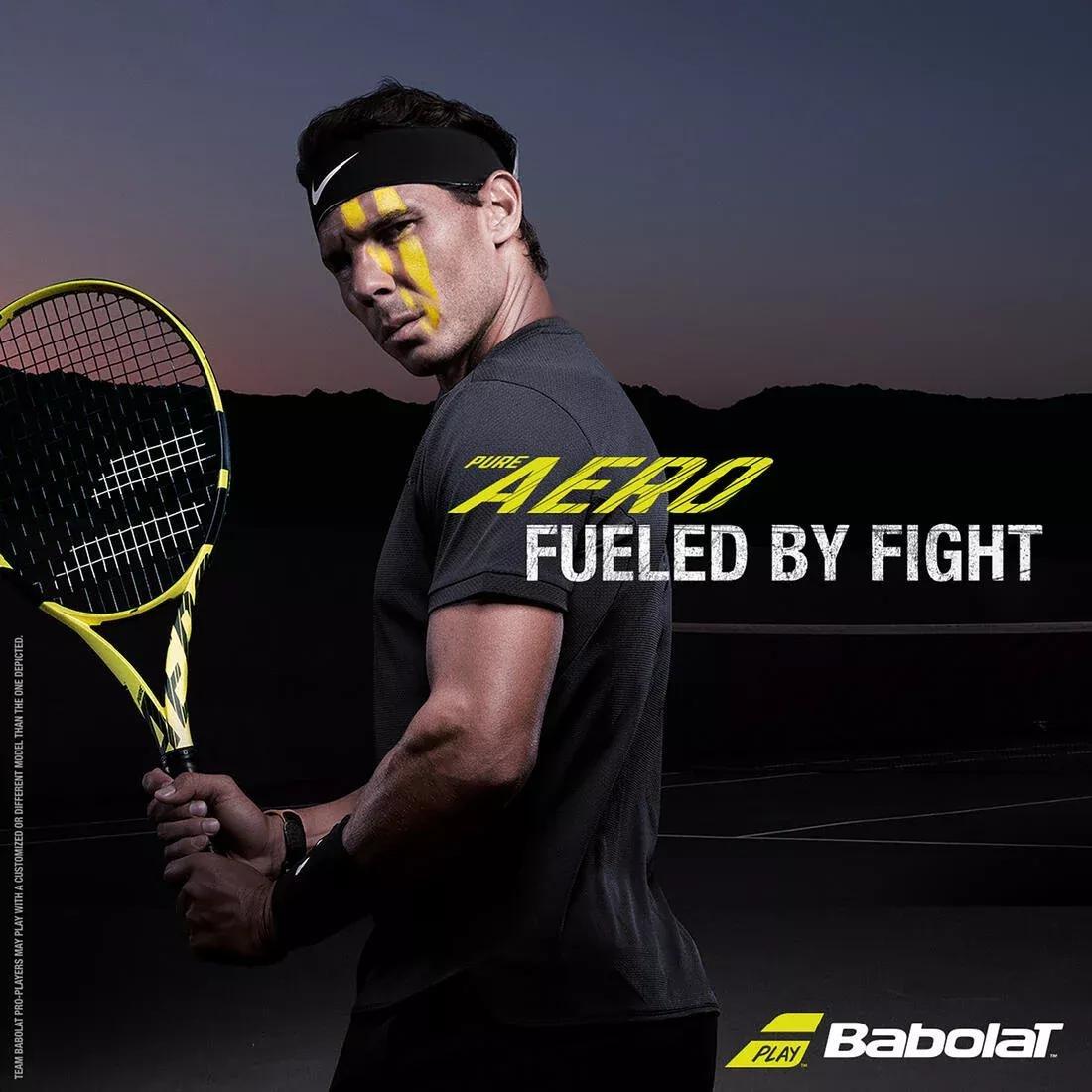 Kids Grip Pure Tennis Racket, Yellow, No Color, large image number 2