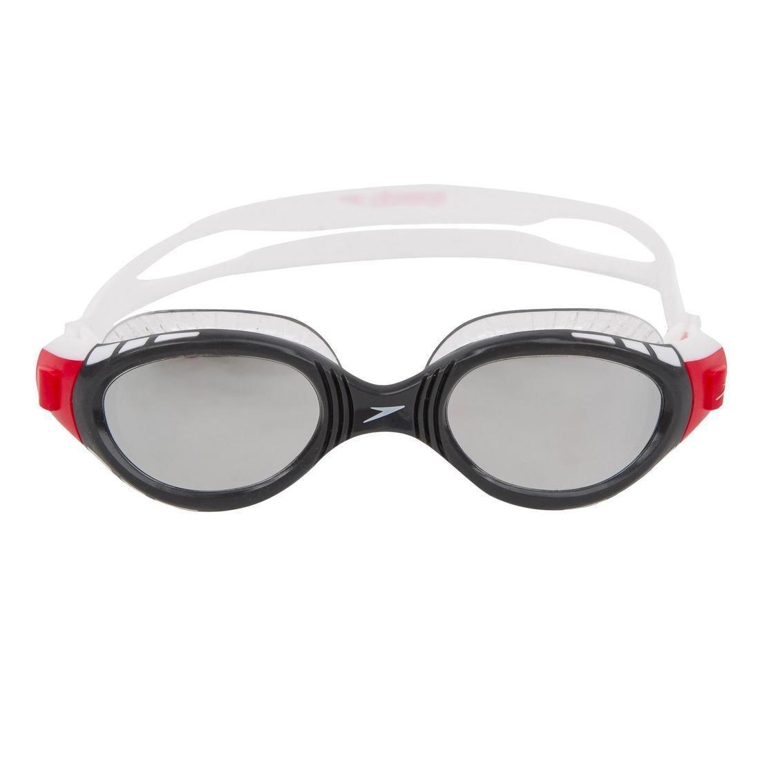 BLACK Futura BioFuse Speedo Swimming Goggles - Mirror - White/Red, , large image number 7