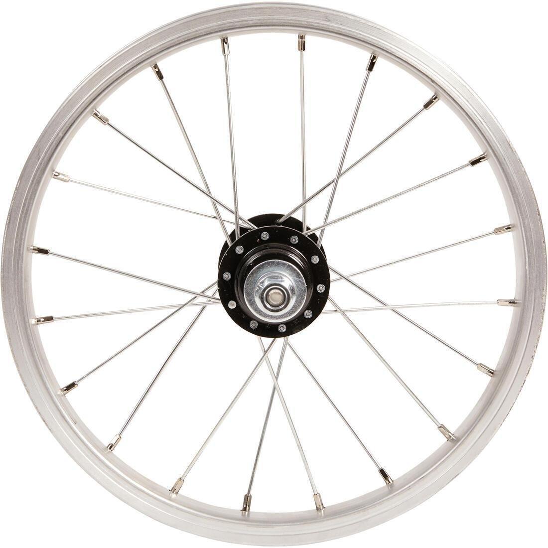 Kids Rear Wheel 14 Freewheel Drum Brake / Vbrake, Light Grey, No Color, medium