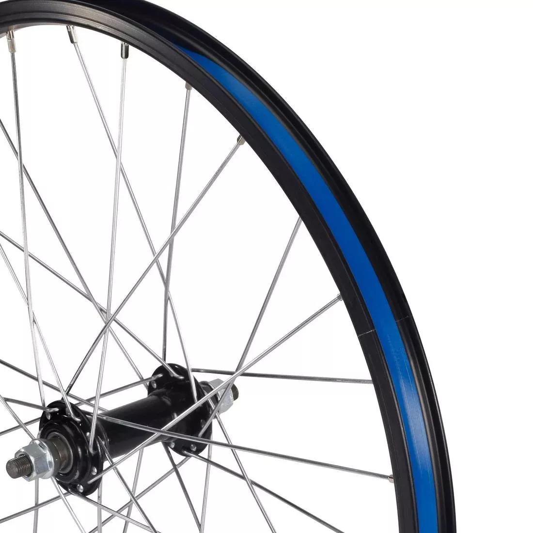 BLACK Kids' Bike Wheel 20 Front - Black, No Color, large image number 1