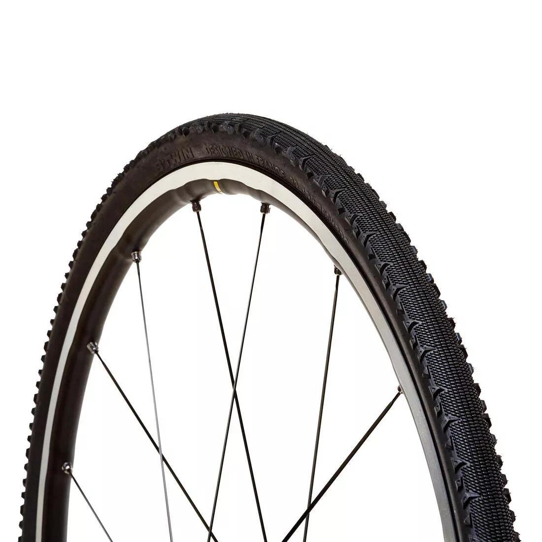 BLACK Gravel Bike Tyre 700x32, No Color, large image number 0
