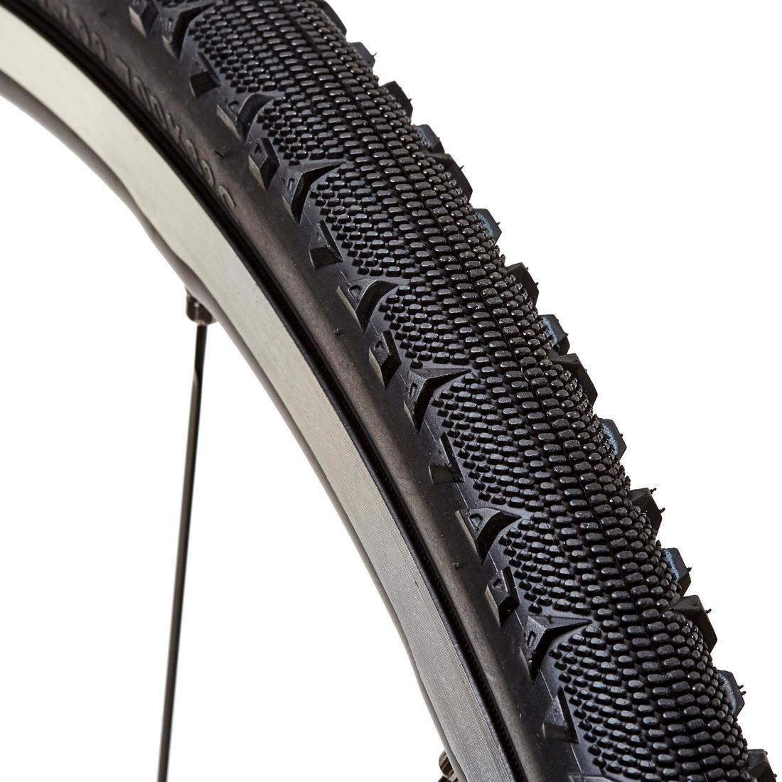 BLACK Gravel Bike Tyre 700x32, No Color, large image number 1