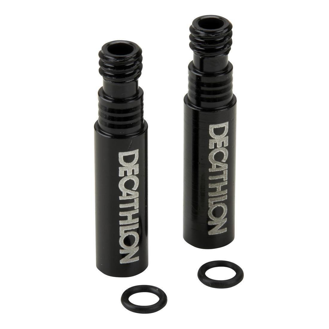 DECATHLON - Road Bike Valve Extenders, Black