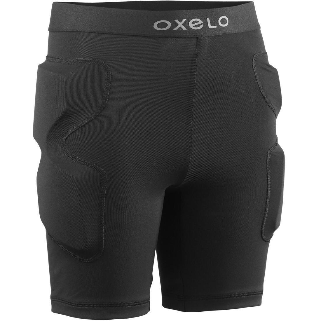 OXELO - Kids Inline Skating Skateboarding Scootering Protective Shorts - Ps100 ,Black