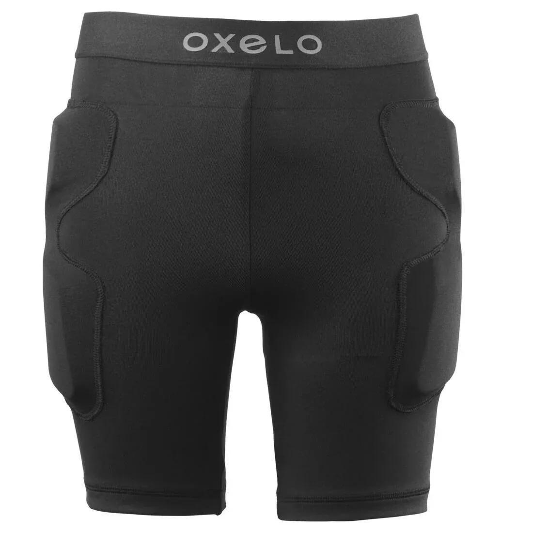 OXELO - Kids Inline Skating Skateboarding Scootering Protective Shorts - Ps100 ,Black