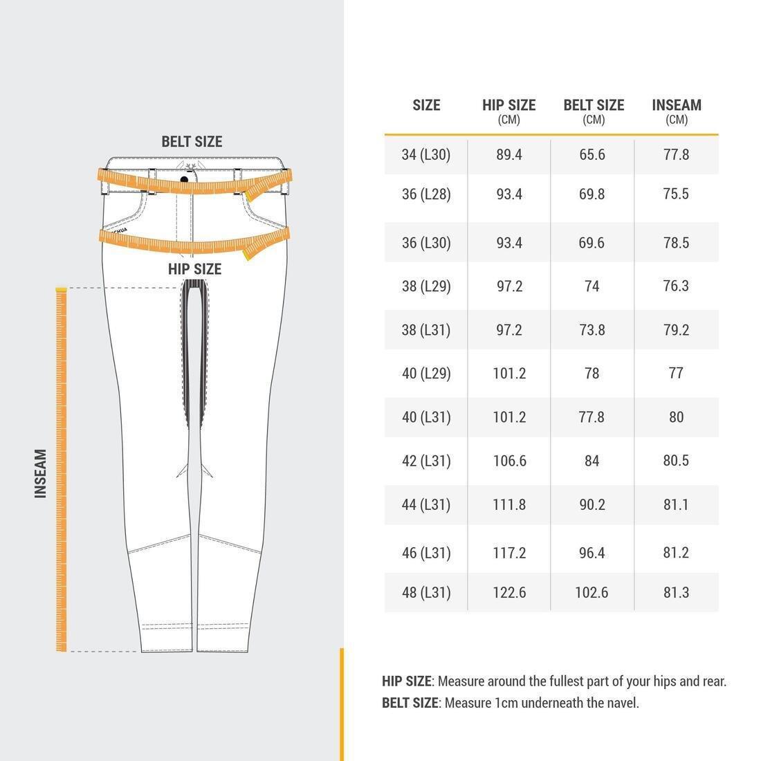 Women Warm Water-Repellent Walking Trousers - Sh500, Carbon Grey, No Color, large image number 2