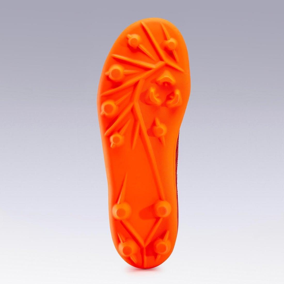 Kids Unisex Lace-Up Firm Ground Football Boots - Agility140 Fg, Red, No Color, large image number 11