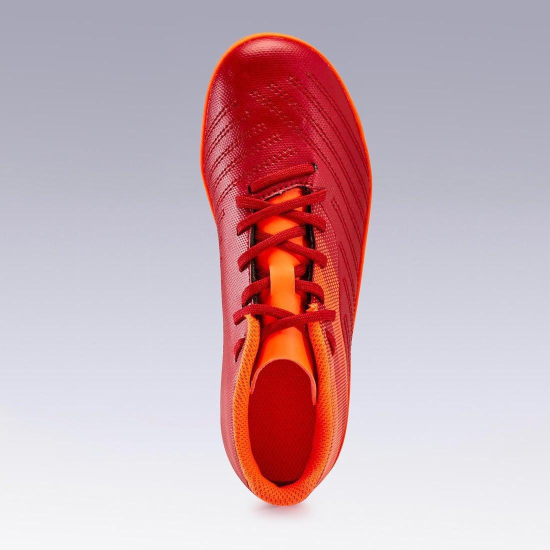 Kids Unisex Lace-Up Firm Ground Football Boots - Agility140 Fg, Red, No Color, large image number 12