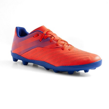 KIPSTA - Kids Lace-Up Firm Ground Football Boots Agility 140 Fg, Red