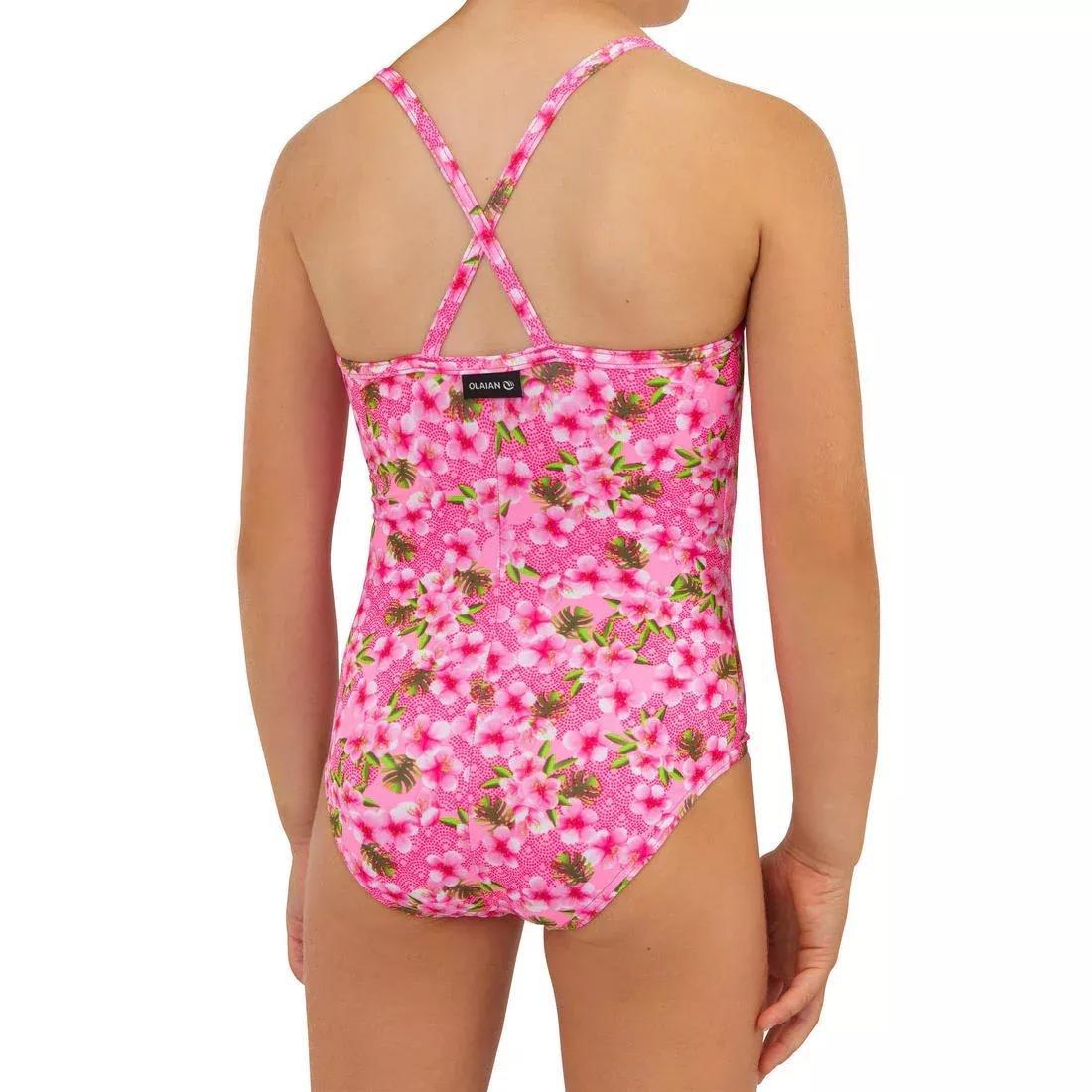 Kids Girls 1-Piece Swimsuit - Hanalei100, Pink, , large image number 8