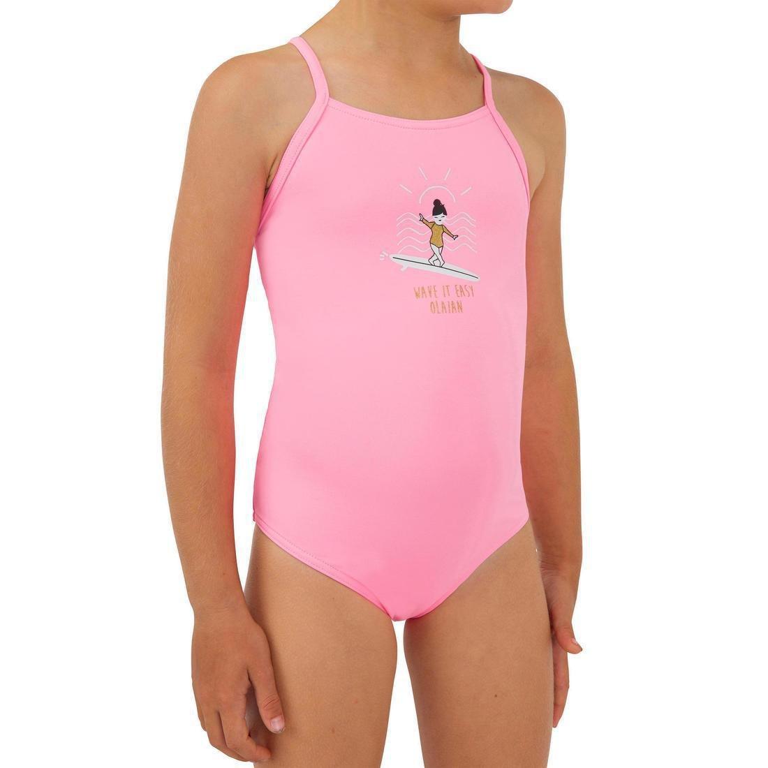 Kids Girls 1-Piece Swimsuit - Hanalei100, Pink, , large image number 13